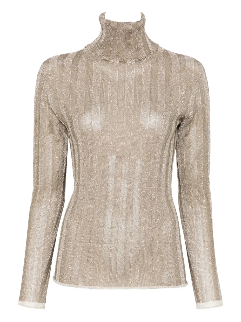 

Водолазка в рубчик Fabiana Filippi, нейтральный