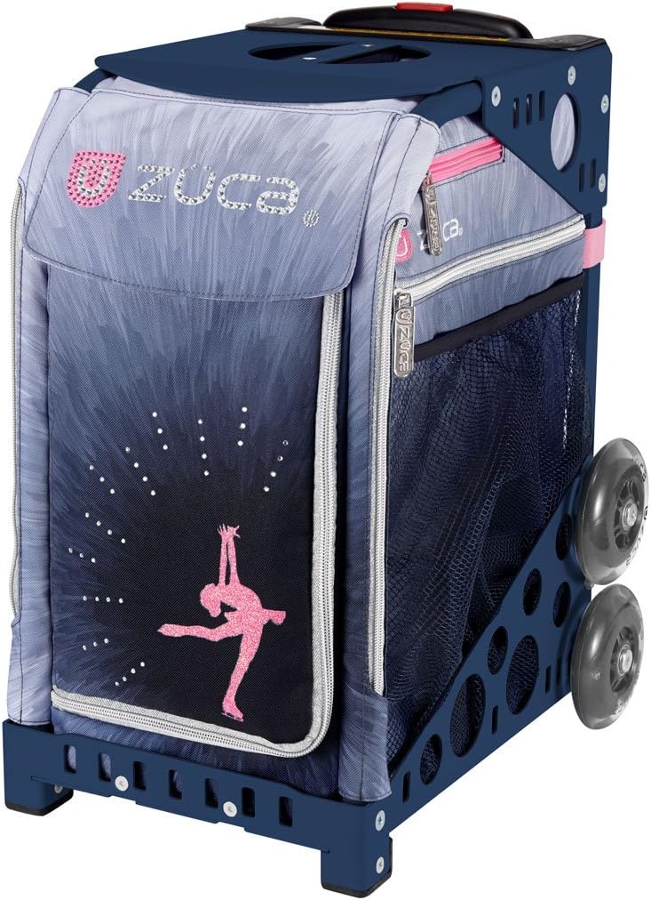 

Спортивная сумка-вкладыш ZUCA Ice Dreamz Lux с темно-синей рамой и мигающими колесами, Navy
