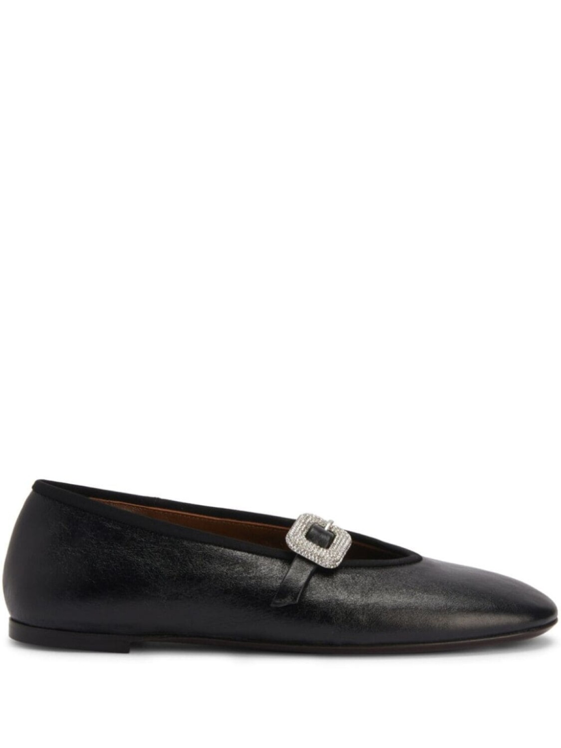 Giuseppe Zanotti балетки Georgia с пряжкой, черный