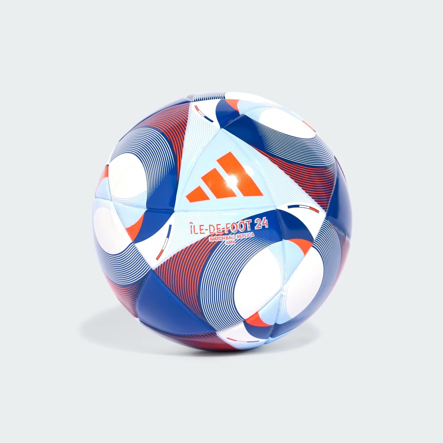 

Мини-мяч Île-De-Foot 24 Adidas, цвет White/Solar Red/Clear Sky/Royal Blue