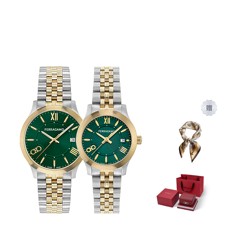 

Ferragamo Часы Pair Duo 28mm, Green