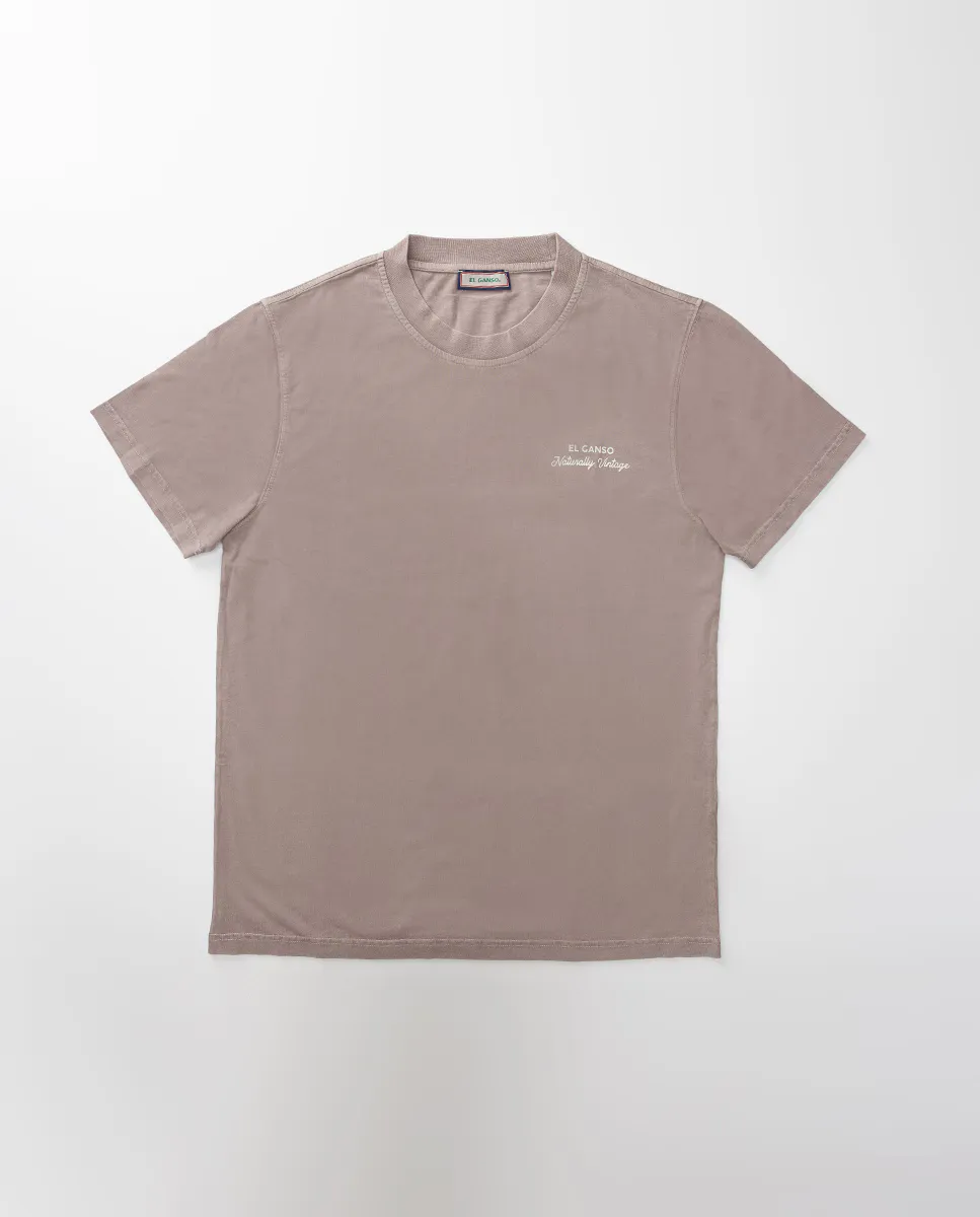 

Мужская футболка Garment Dyed с натуральным окрашиванием El Ganso, розовый