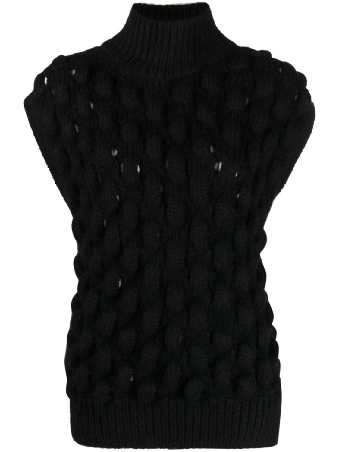 

Simone Rocha sleeveless turtleneck jumper, черный