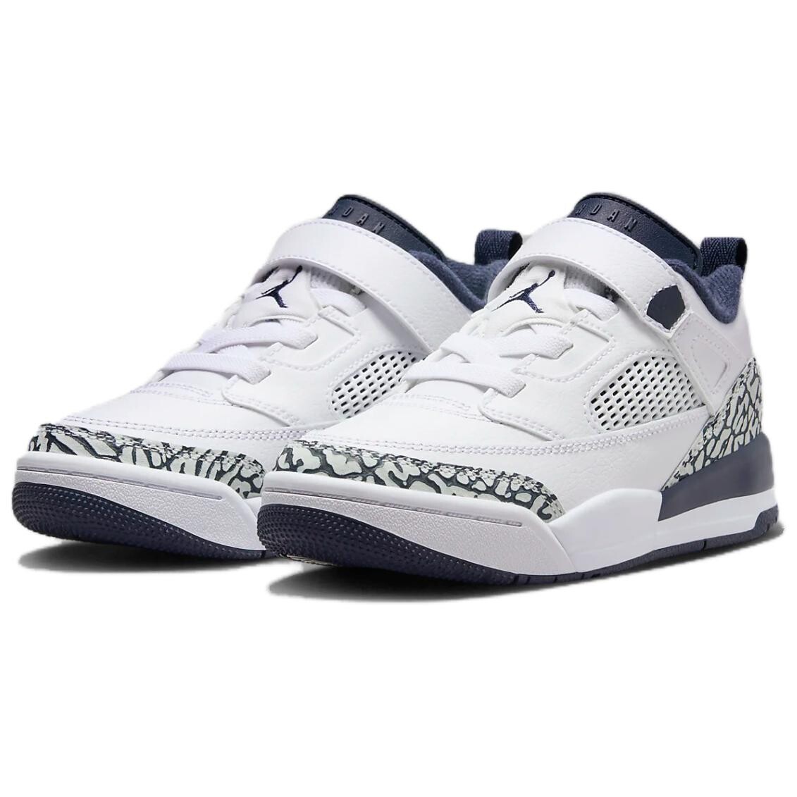 Баскетбольные кроссовки Spizike Kids PS Low-top белые/синие Jordan, белый/синий — фото 3