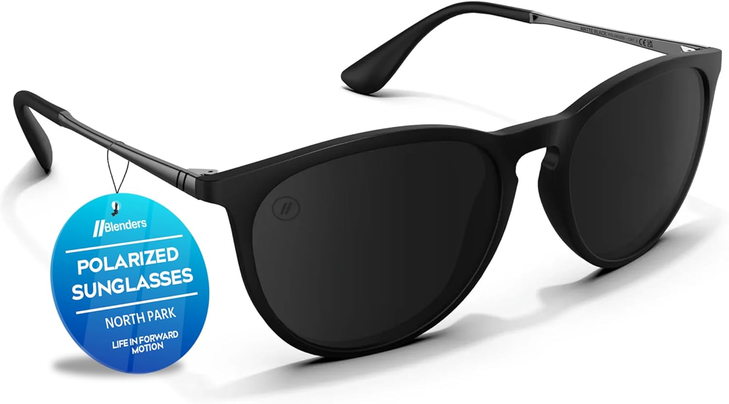 

Солнцезащитные очки Blenders Eyewear North Park – поляризованные – классическая форма, оправа из комбинированных металлов – 100% защита от УФ-излучения – для мужчин и женщин, Matte Black