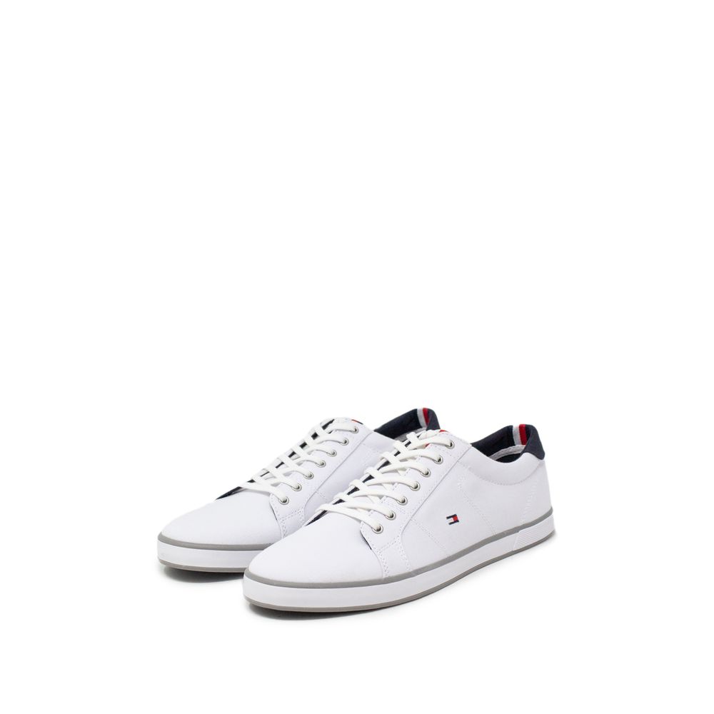 

Белые хлопковые кроссовки Tommy Hilfiger