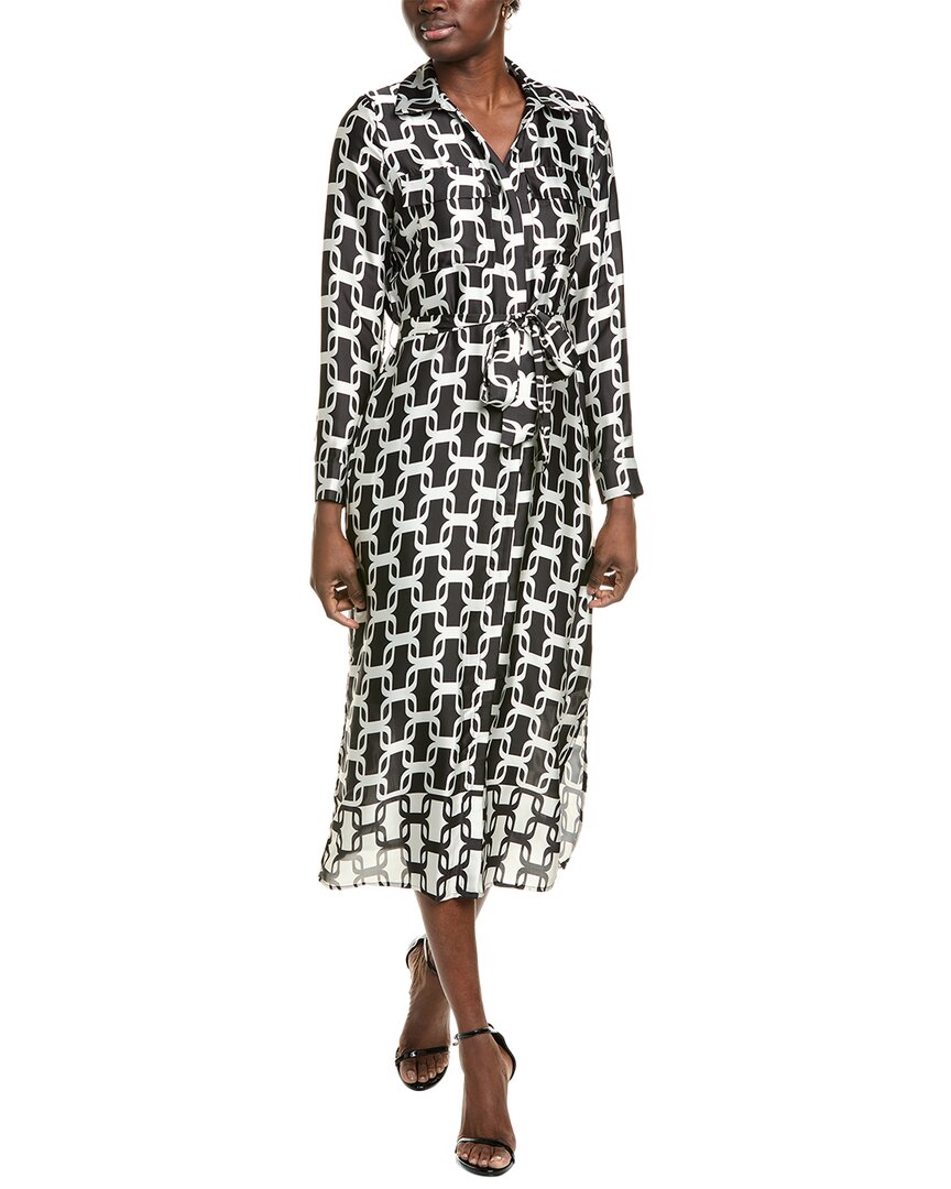 

T Tahari Миди-платье, черный