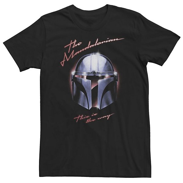 

Футболка Big & Tall The Mandalorian Chrome Helmet This Is The Way Star Wars
