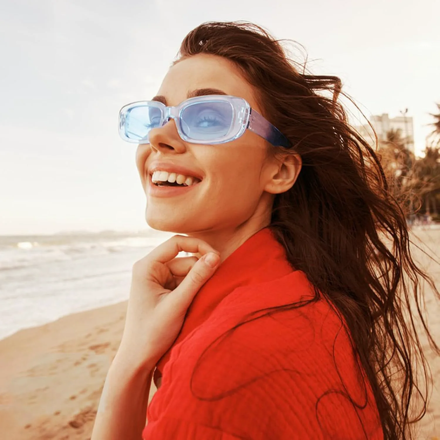 

Pibupibu, набор из 12 солнцезащитных очков разных стилей для вечеринок, классические ретро-очки в стиле Y2K, необычные очки, аксессуары для костюмов, Blue