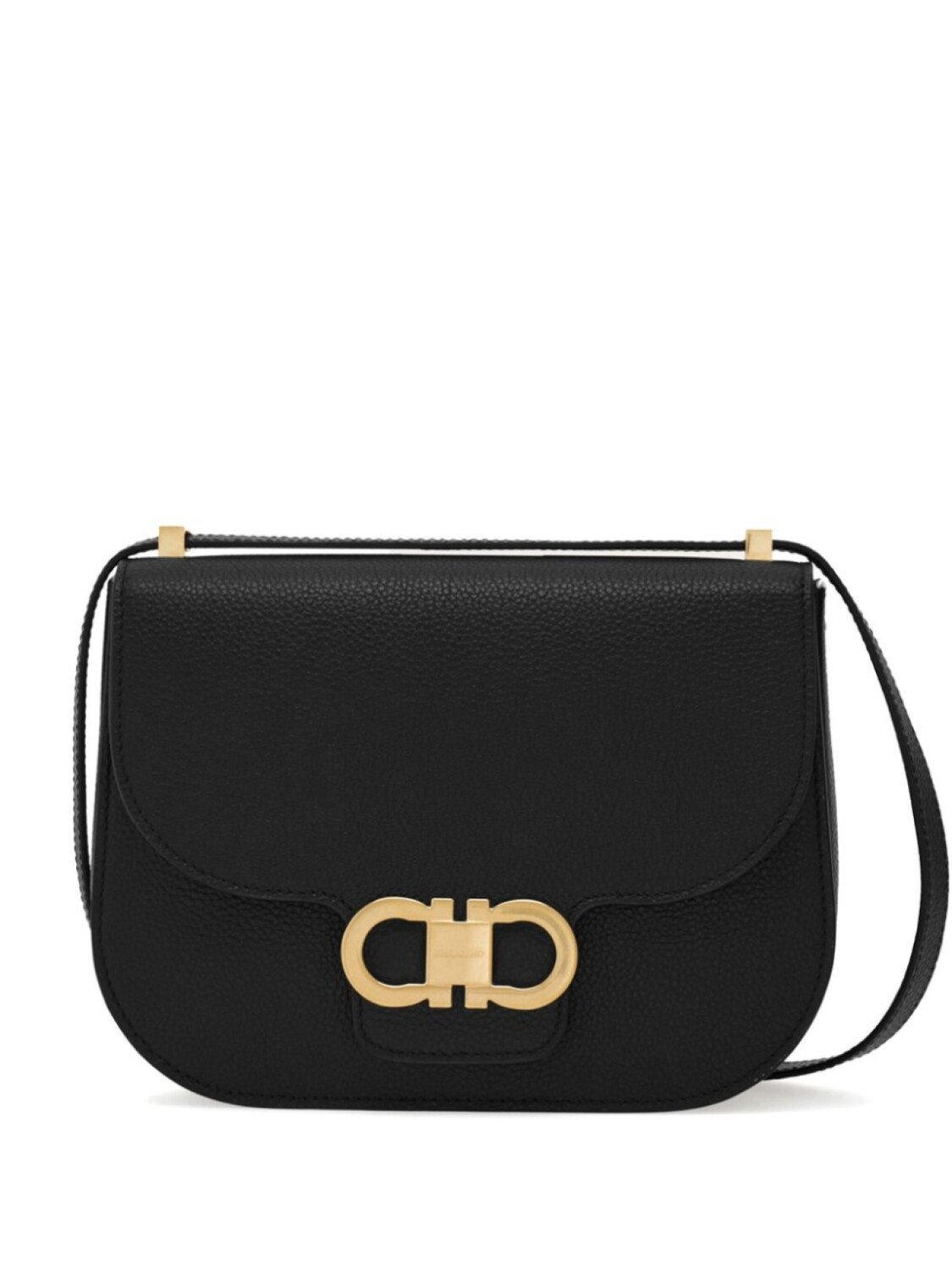 

Сумка через плечо Ferragamo Double Gancini, черный