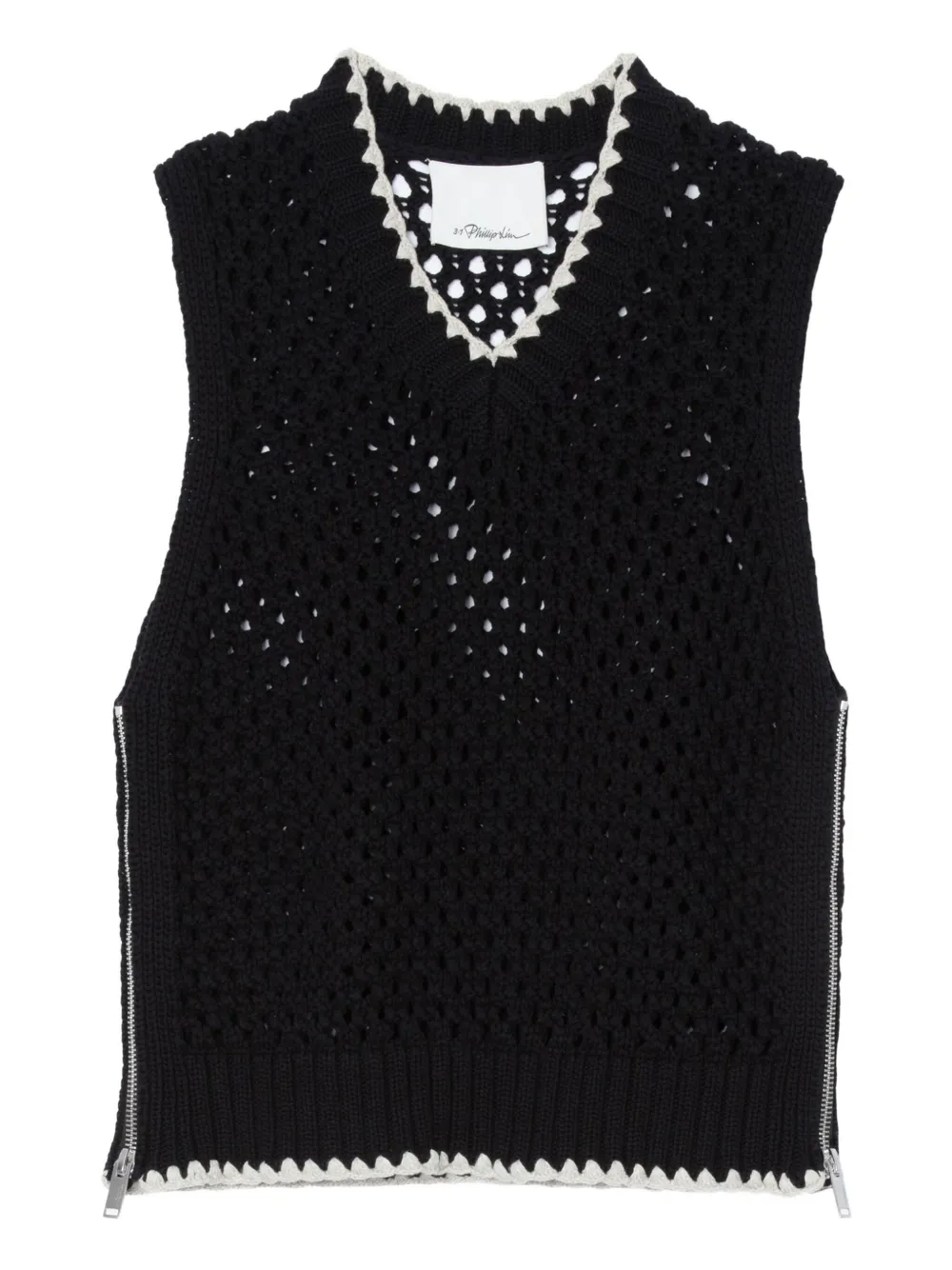 

Жилет с молнией 3.1 Phillip Lim, черный