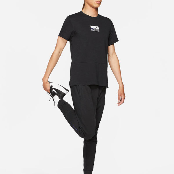 Футболка Men's Nike Minimalistic Alphabet Logo Printing Casual Short Sleeve Black T-Shirt, мультиколор — фото 3