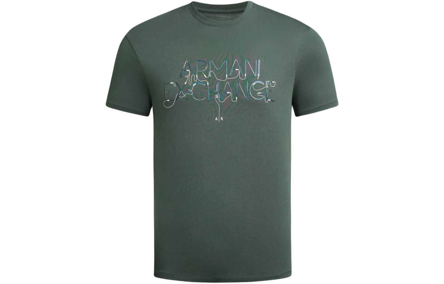 

Футболка мужская зеленая Armani Exchange, зеленый