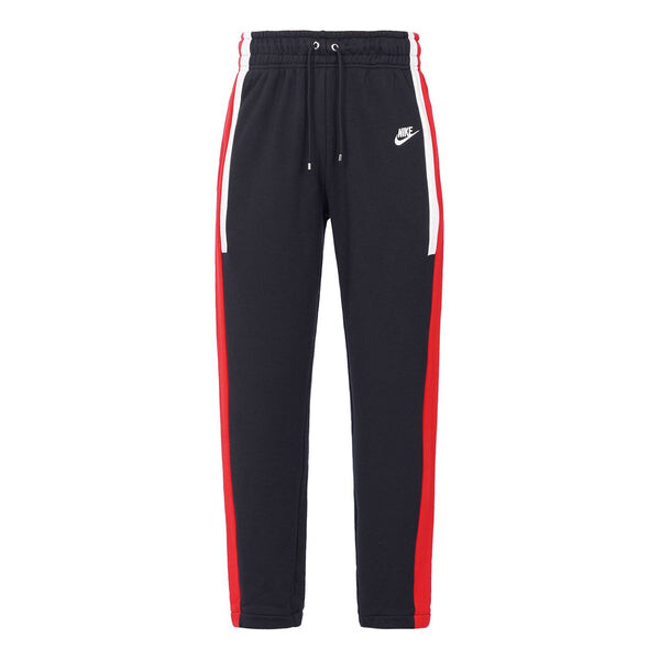 

Брюки men's retro splicing knit sports pants/trousers/joggers black Nike, мультиколор