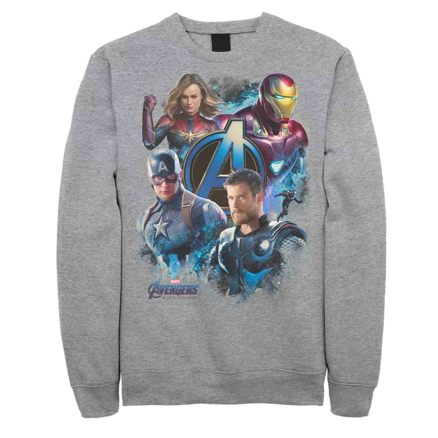 

Мужской свитшот с коллажем и портретом Marvel Avengers