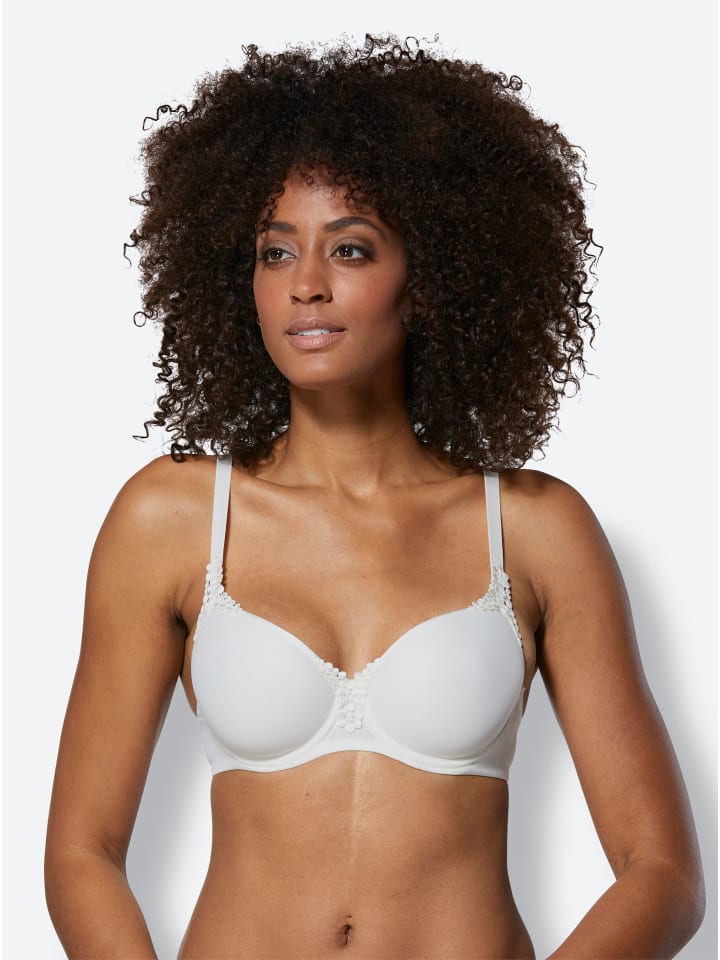 

Бюстгальтер-футболка на косточках цвета экрю Viania