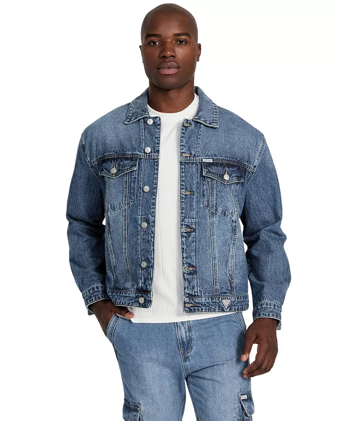 

Мужская свободная куртка Trucker GUESS, синий