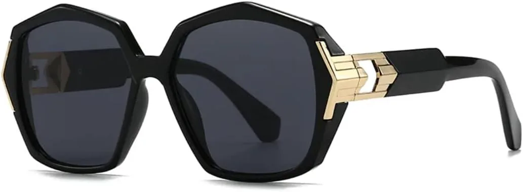 

Ретро-солнцезащитные очки овальной формы с градиентным переходом для женщин, оригинальная оправа, мужские модные очки с защитой от УФ-излучения UV400 TVTBBVV, Black