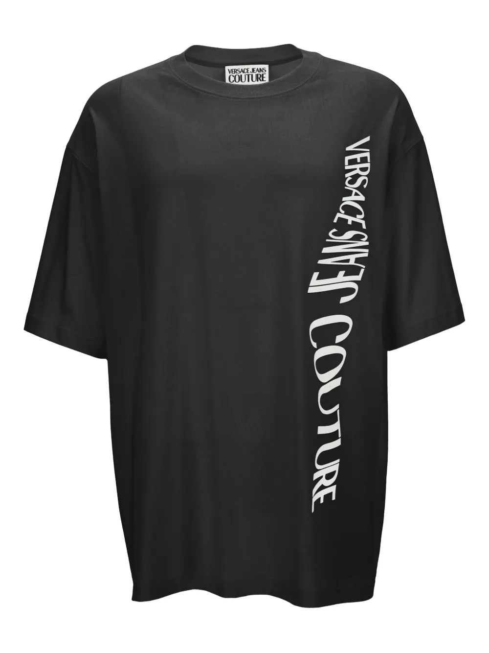 

Футболка с короткими рукавами и логотипом Versace Jeans Couture, черный
