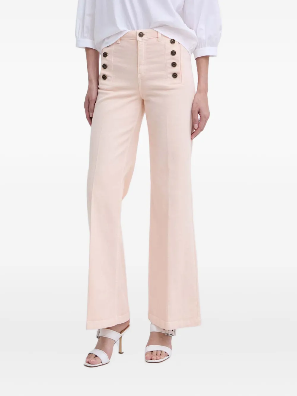 

Джинсы с пуговицами Twinset, розовый