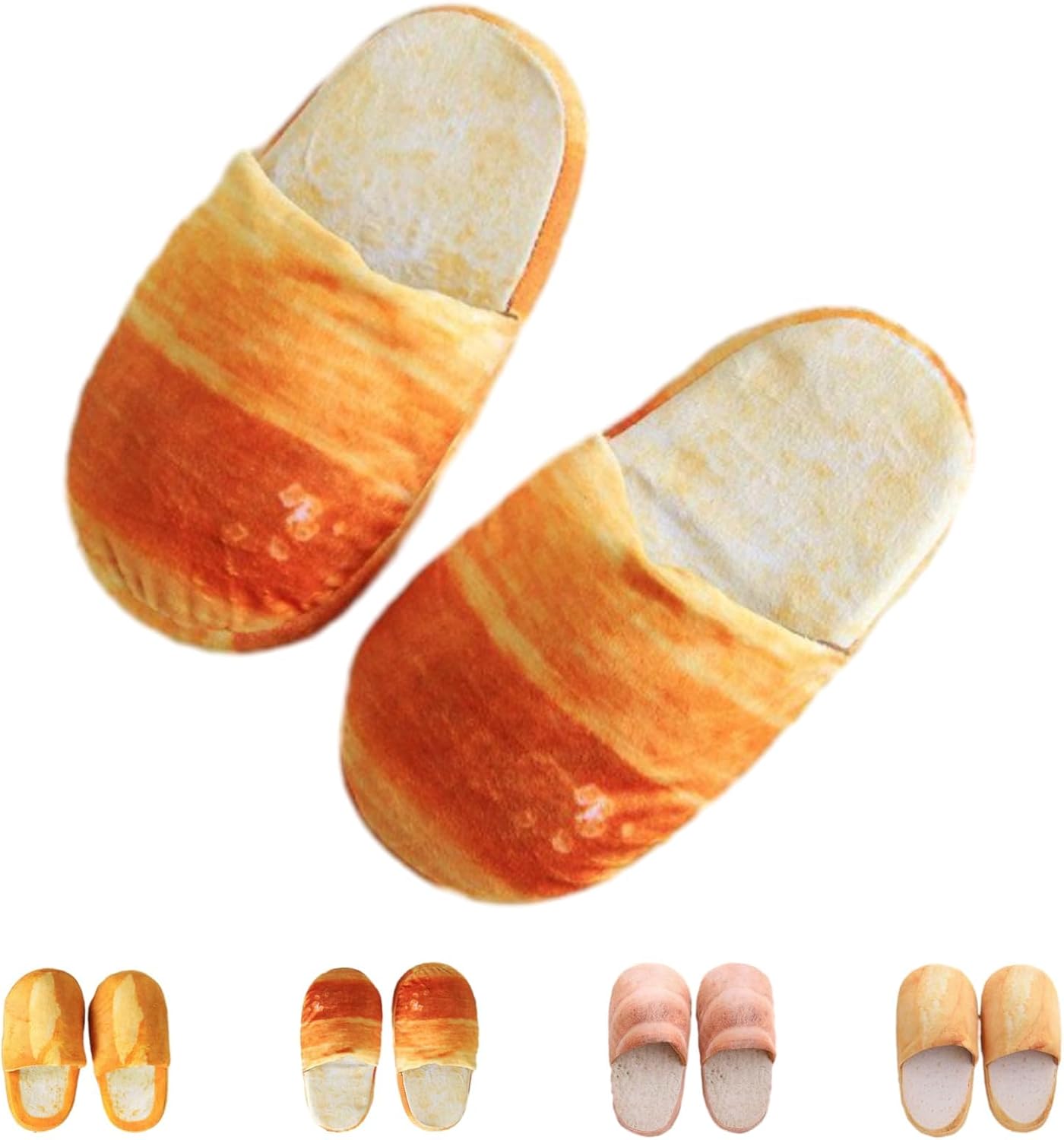 

Тапочки в виде хлеба для женщин и мужчин, тапочки в виде буханки хлеба, нелепые туфли для женщин, странные домашние тапочки в подарок на Хэллоуин и Рождество Generic, B