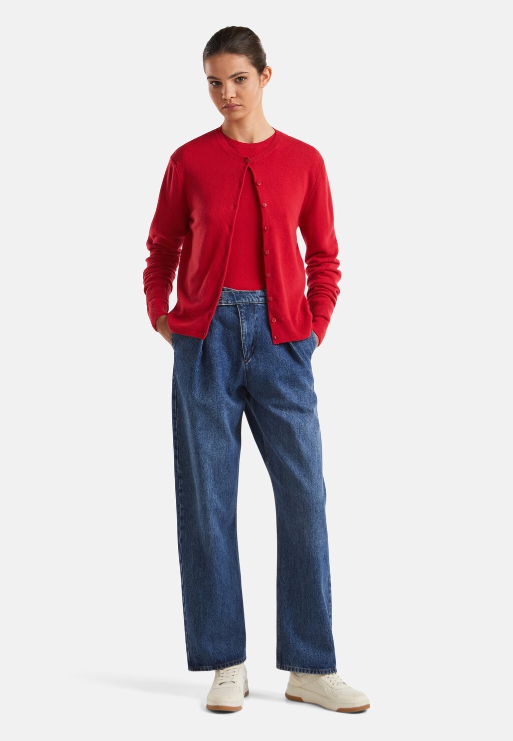 

Кардиган CREW NECK United Colors of Benetton, красный