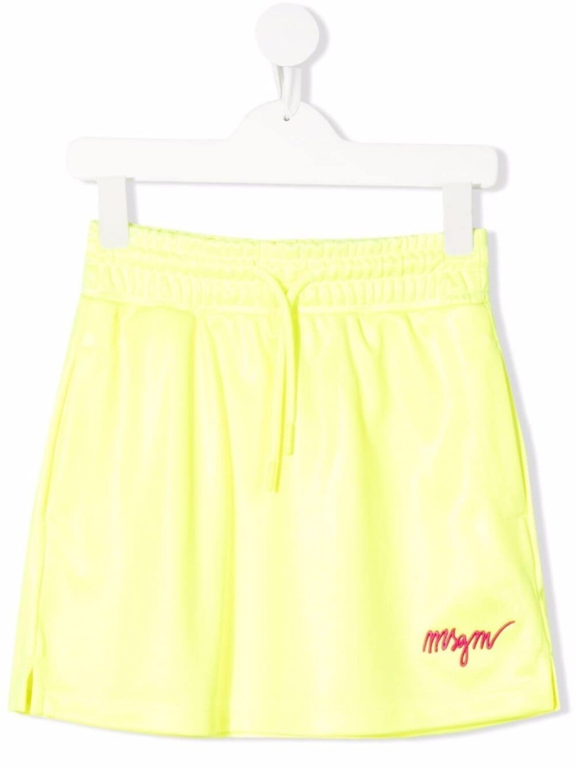 

MSGM Kids спортивная юбка с вышитым логотипом, желтый