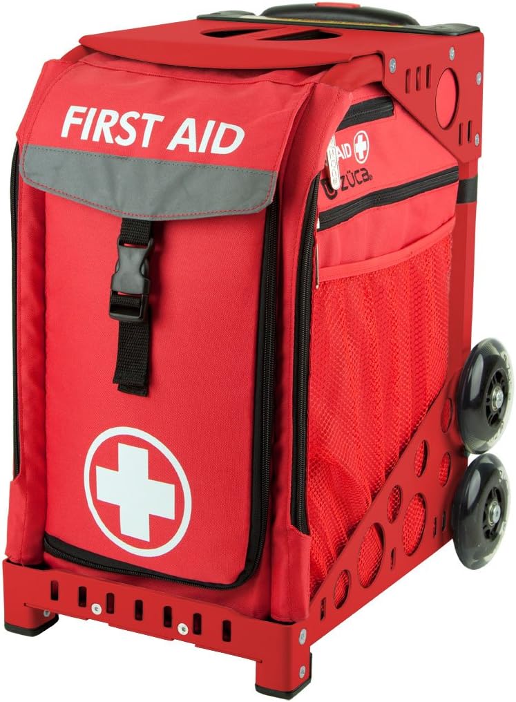 

Сумка ZUCA с вкладышем для оказания первой помощи, красной рамкой и мигающими колесами, Красный, Сумка ZUCA с вкладышем для оказания первой помощи, красной рамкой и мигающими колесами