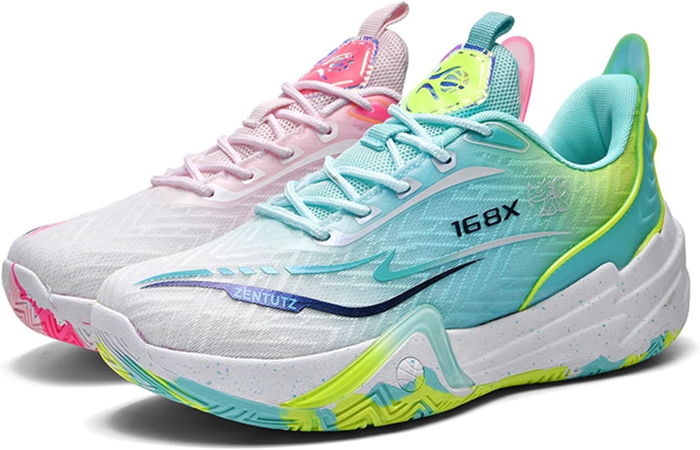 

Мужские дышащие спортивные кроссовки с сетчатым верхом, круглым носком, шнуровкой, толстой подошвой, амортизацией, нескользящей поверхностью и комфортом для бега. Подходят для ходьбы, фитнеса и тренажерного зала Qaoterod, Two-color