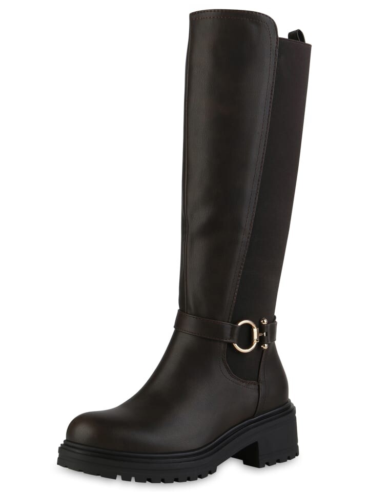 Сапоги VAN HILL Bikerstiefel Eleanor, коричневый