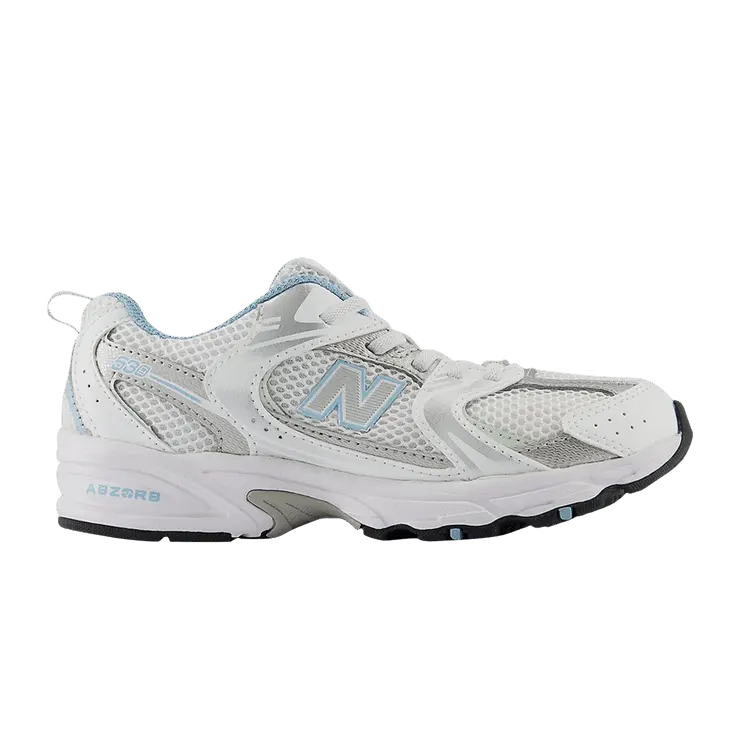 

Кроссовки New Balance 530 Bungee Little Kid White Chrome Blue, белый