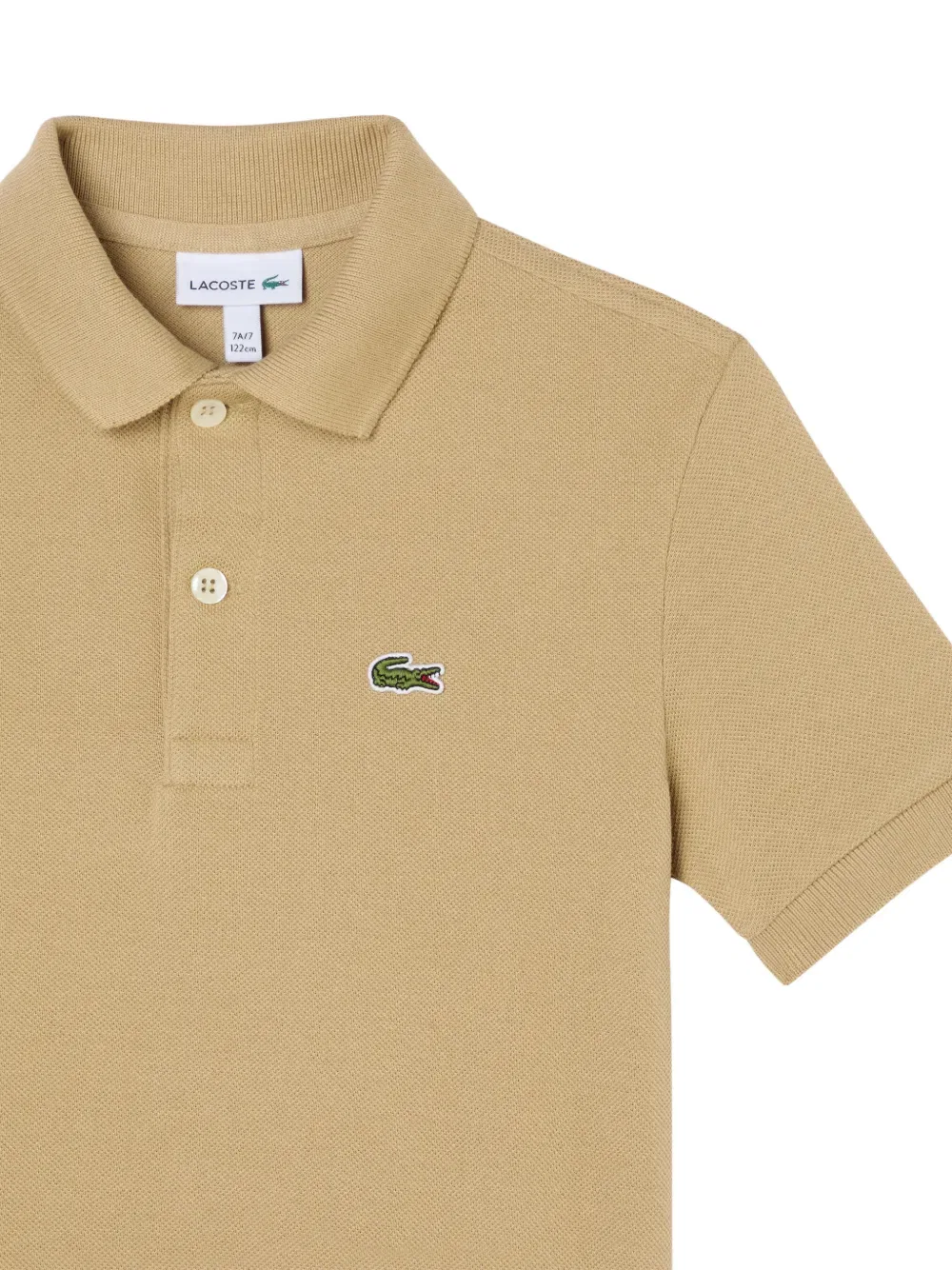 Рубашка-поло с коротким рукавом Lacoste Kids, нейтральный — фото 3