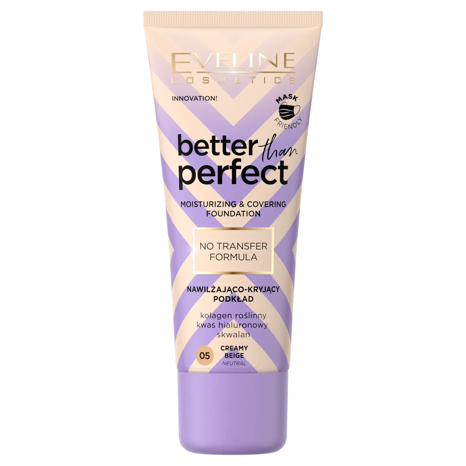 

Тональный крем для лица 05 кремово-бежевый Eveline Cosmetics Better Than Perfect, 30 мл