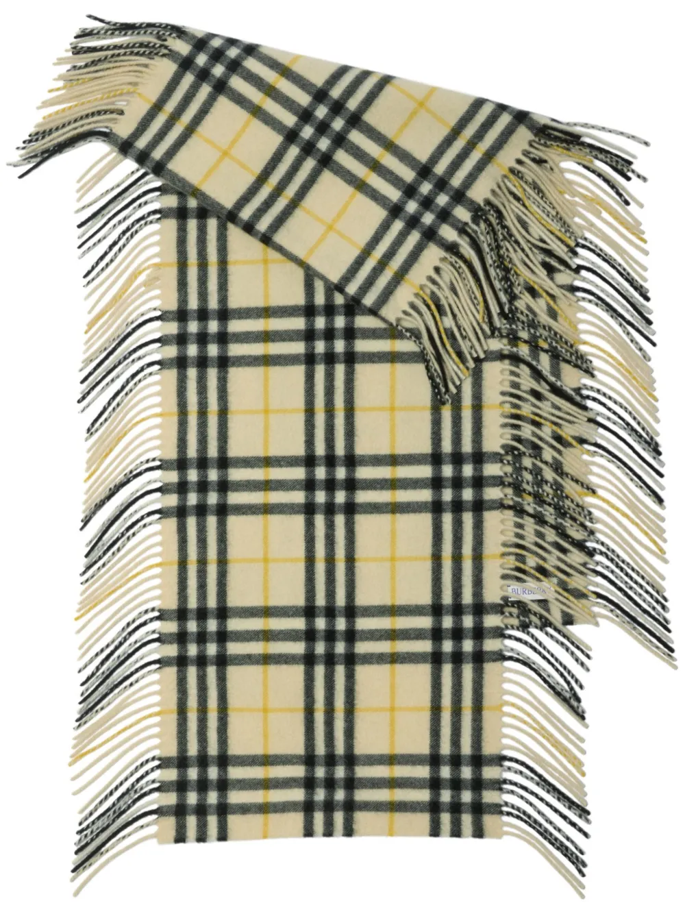 

Шарф Happy в клетку BURBERRY, нейтральный