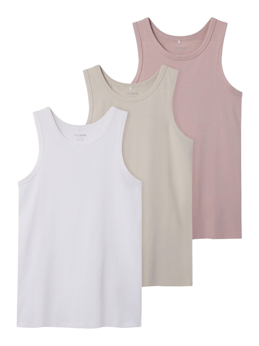 

Майка TWO SOON, цвет Beige/Light grey/Pink