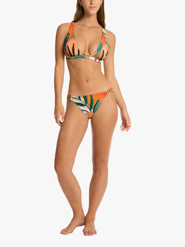 

Топ бикини Tropaluxe с цепочками Sea Level, Khaki/Multi