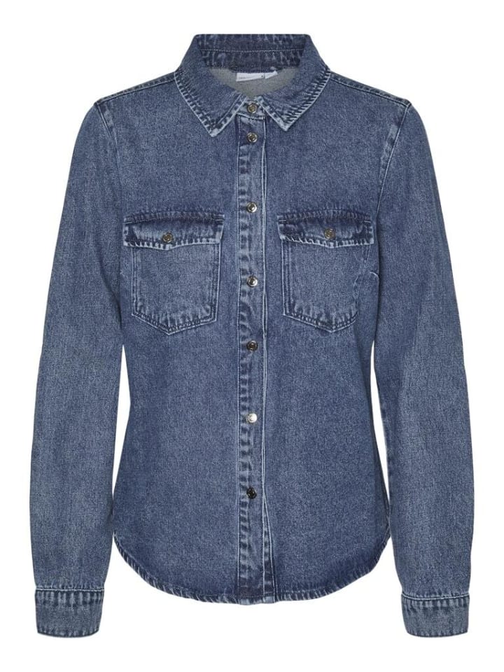 

Блузка Vero Moda, цвет medium blue denim
