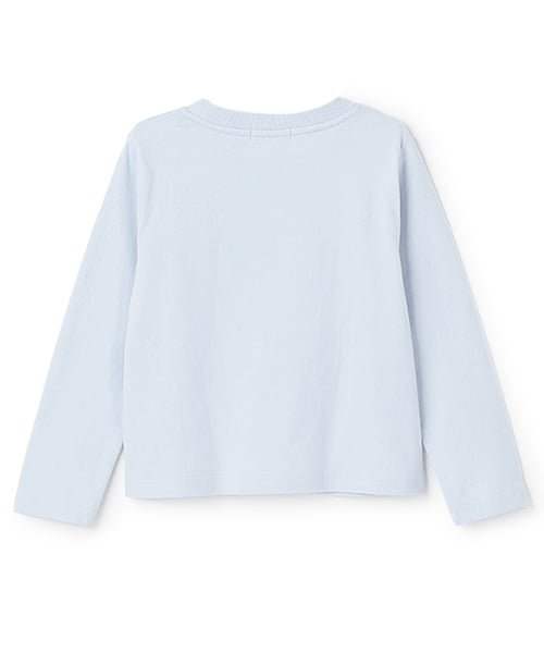 Футболка с длинными рукавами из ПВХ с логотипом X-girl Stages, Light Blue — фото 2
