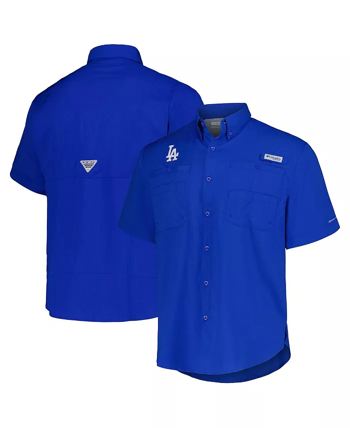 

Мужская рубашка на пуговицах Royal Los Angeles Dodgers Tamiami Omni-Shade Columbia