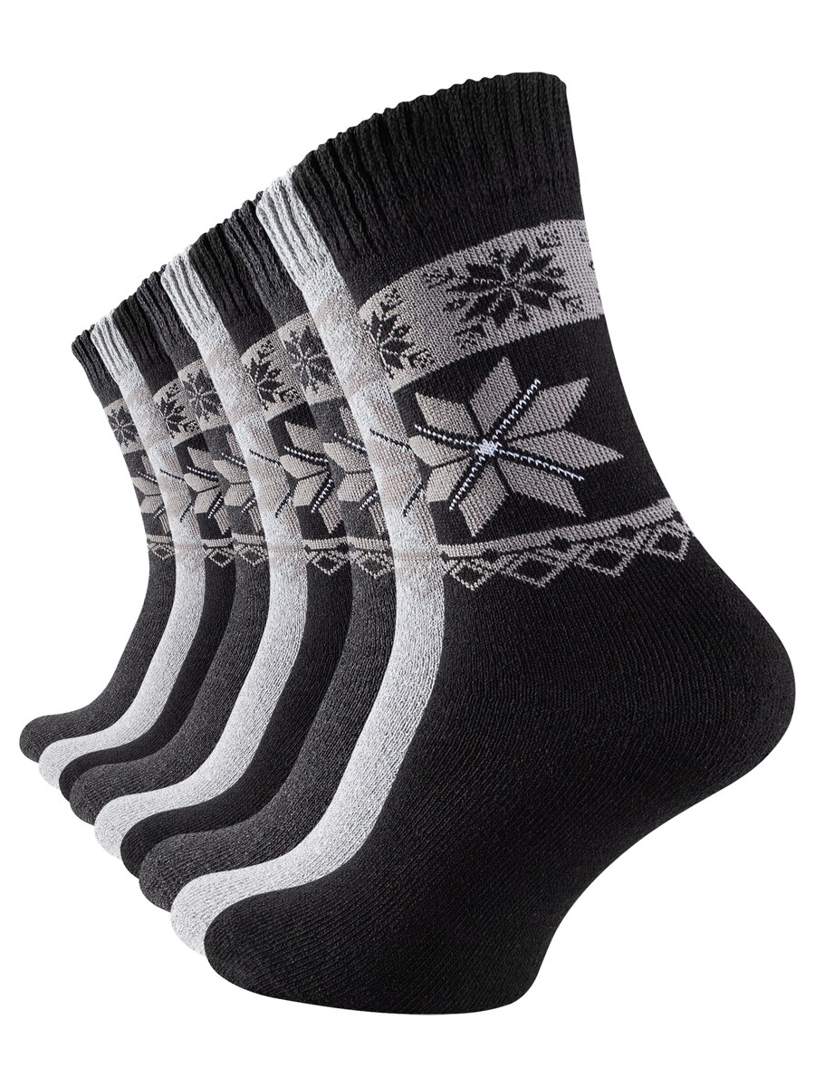 

Носки Cotton Prime, светло-серый/темно-серый/черный