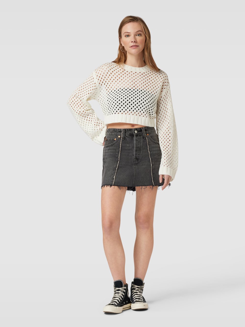 

Юбка из денима с пятью карманами Levi's, антрацит