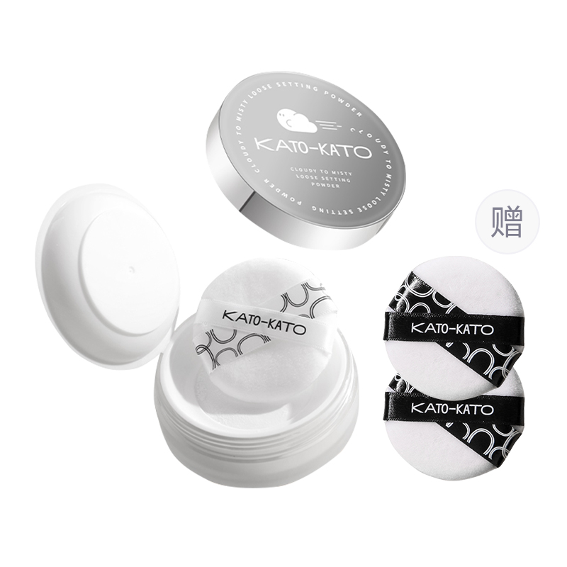 

KATO Partly Cloudy To Fog рассыпчатая пудра для контроля жирного блеска Natural Long Lasting тональная финишная пудра 8g KATO-KATO, Cloudy to Mist Loose Powder, Includes 2 Powder Puffs (Suitable for Combination to Oily Skin)