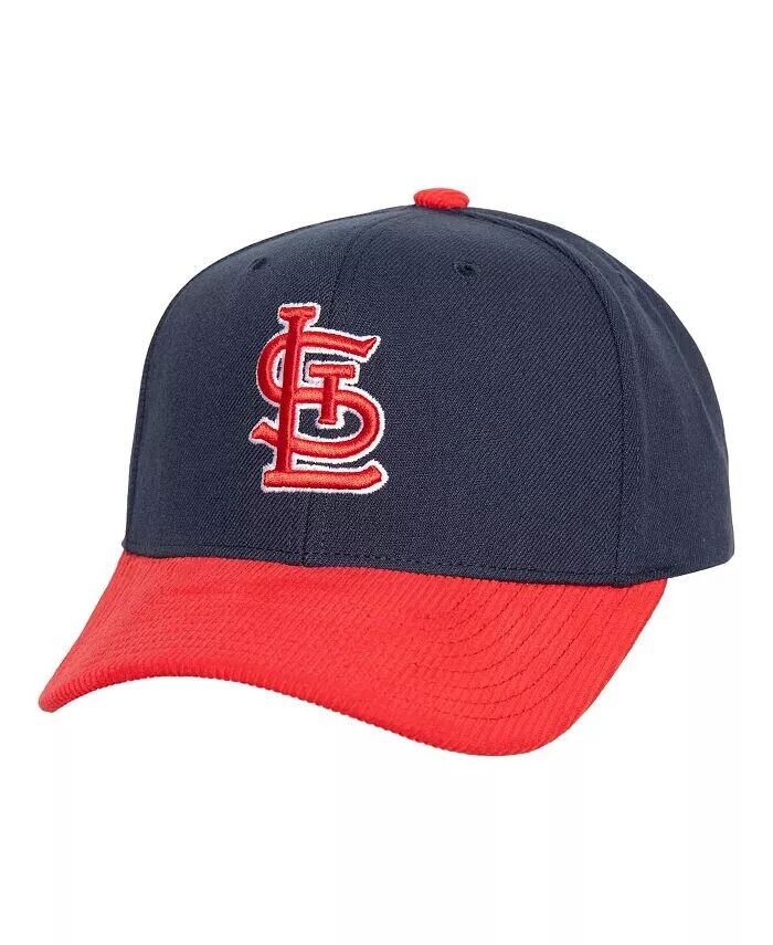 

Мужская темно-синяя вельветовая бейсболка St. Louis Cardinals Pro Snapback Mitchell & Ness