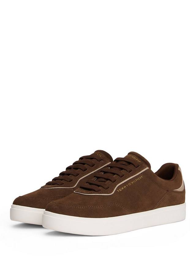 Кроссовки из замши на чашечной подошве Tommy Hilfiger, Legacy Brown — фото 4