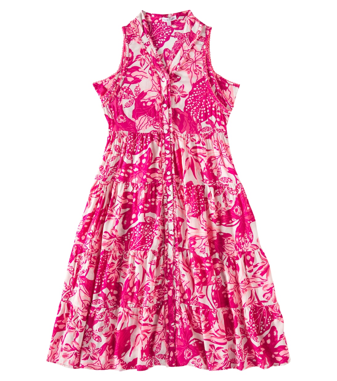 

Платье Nana с цветочным принтом Poupette St Barth Kids, Pink Jengel