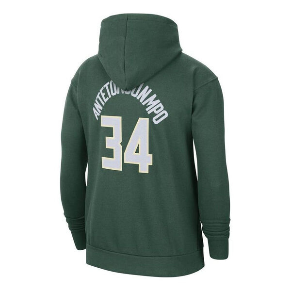 Толстовка x nba milwaukee bucks essential пуловер флисовая толстовка с капюшоном Nike, зеленый — фото 2