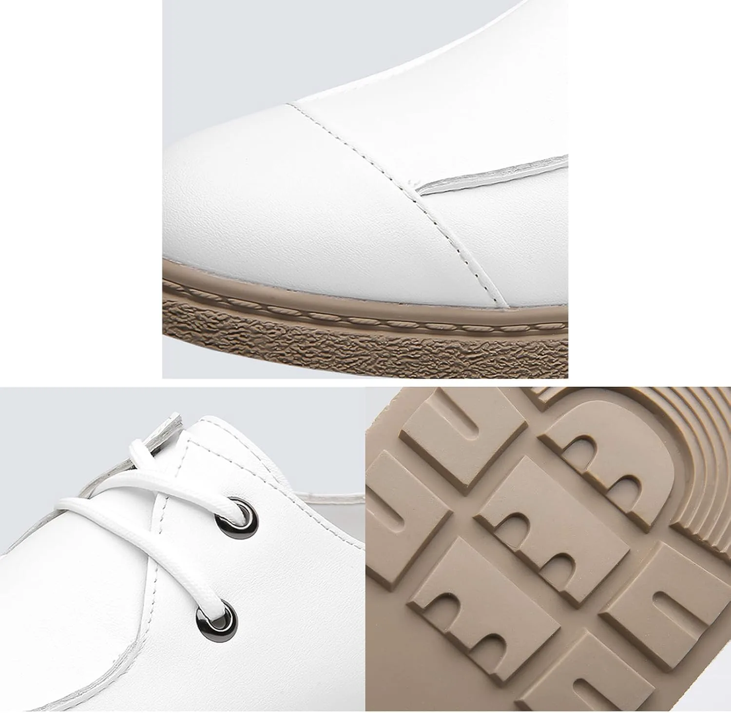 

Мужские кожаные оксфорды на шнуровке, модные деловые повседневные туфли, удобные туфли на плоской подошве, подходящие для ходьбы Lossarye, коричневый