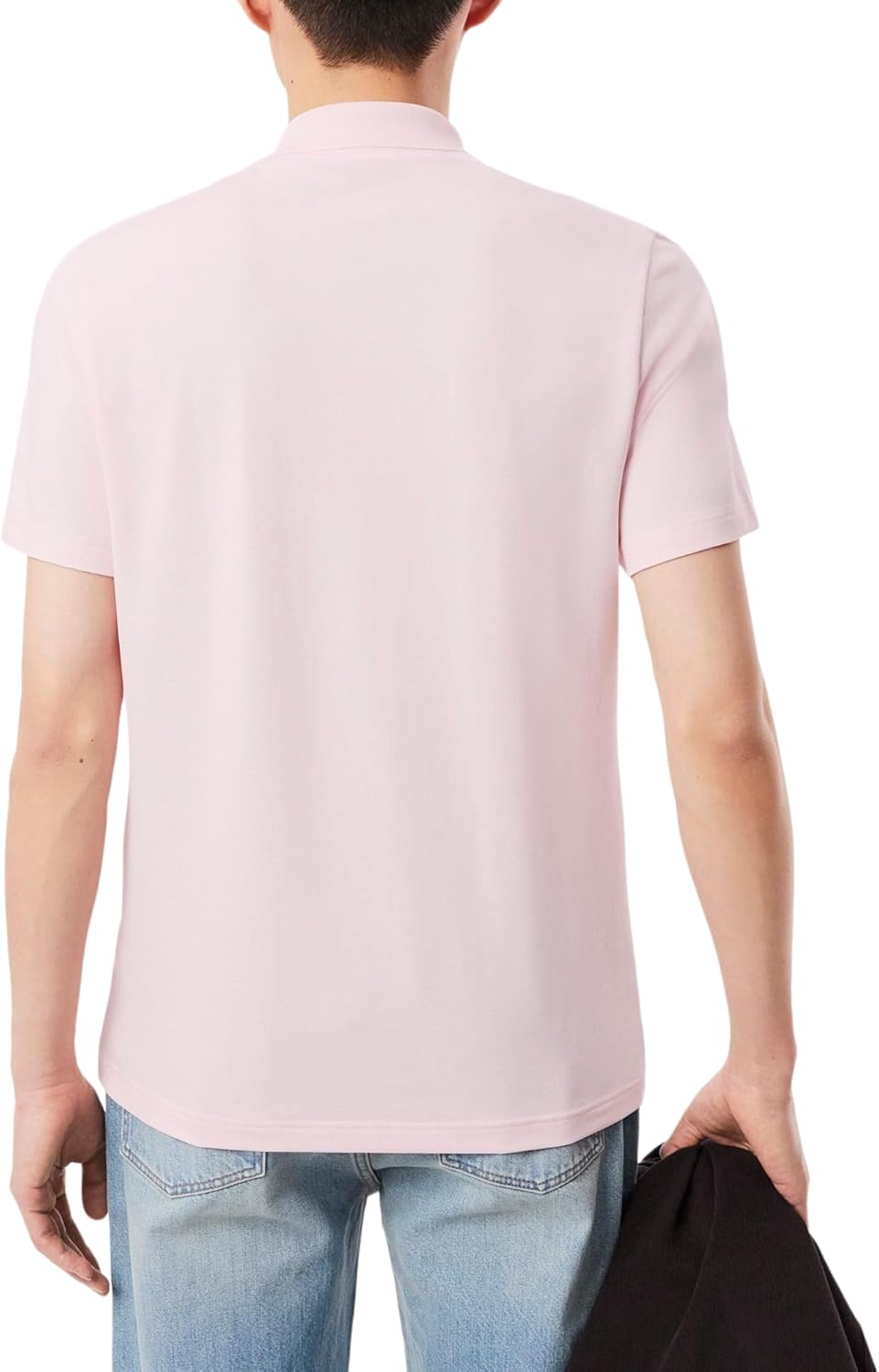 Поло Lacoste, мужское, Regular Fit, хлопковый микс, Flamingo — фото 3