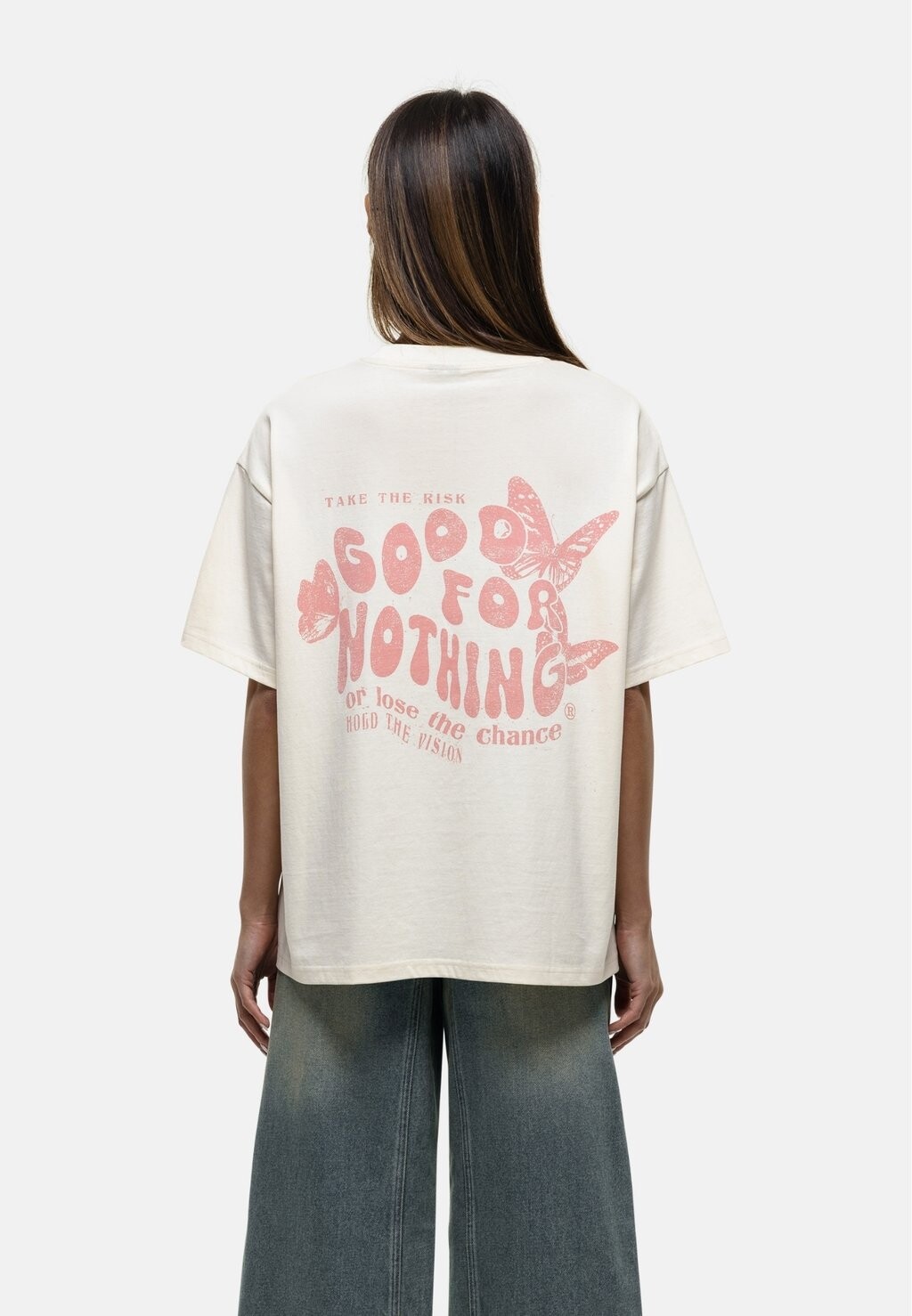 

Футболка с принтом OFF WHITE STAMP T-SHIRT Good For Nothing, кремовый