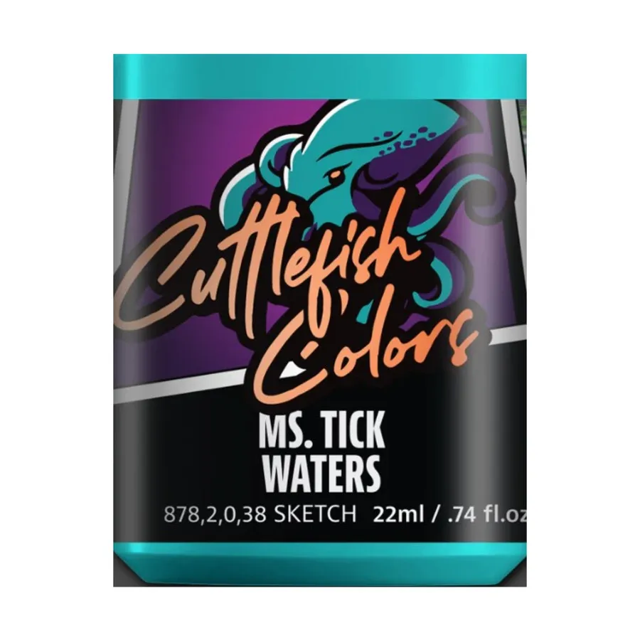 

г-жа Тик Уотерс, Cuttlefish Colors - Blues, Greens, and Purples (15ml)